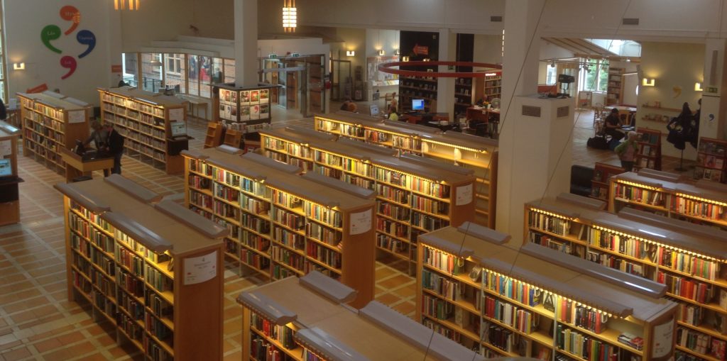 Blick in die Bibliothek